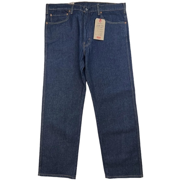 NWT Levi's Mens Western Fit Heavyweight Stretch Denim Jeans Dark Rinse 40x32 - Picture 4 of 14